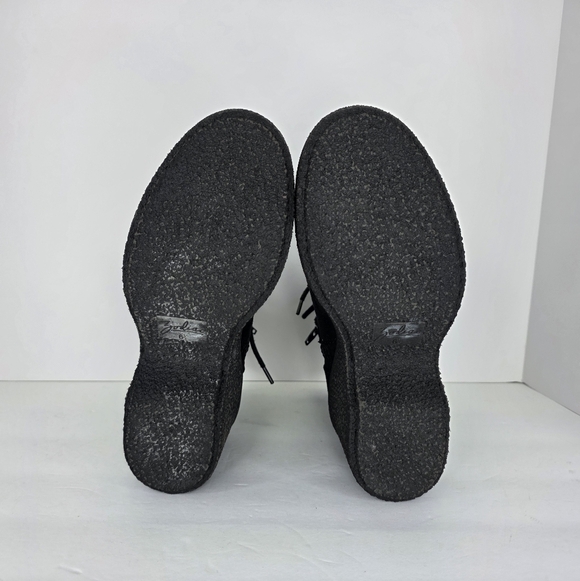 Zodiac Womens Talula Ankle Boots Faux Suede Chunky Wedge Heel Zip Size 6.5 Black - Picture 13 of 15